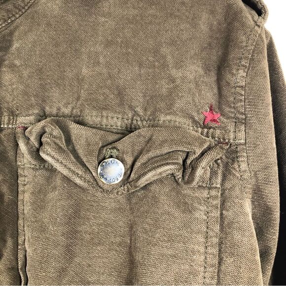 Free People Everlyn Corduroy Jacket In Moss Green Size Large - Picture 4 of 10